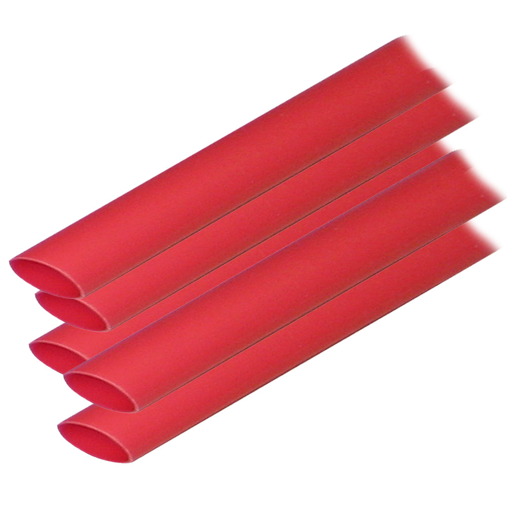 Ancor Adhesive Lined Heat Shrink Tubing (ALT) - 1/2" x 12" - 5-Pack - Red [305624] - Premium Wire Management from Ancor - Just $34.99! Shop now at Brushy Creek Marine