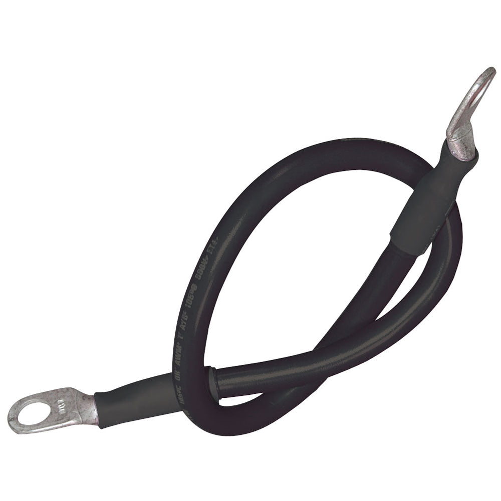Ancor Battery Cable Assembly, 2 AWG (34mm) Wire, 5/16" (7.93mm) Stud, Black - 18" (45.7cm) [189140] - Premium Wire from Ancor - Just $27.99! Shop now at Brushy Creek Marine