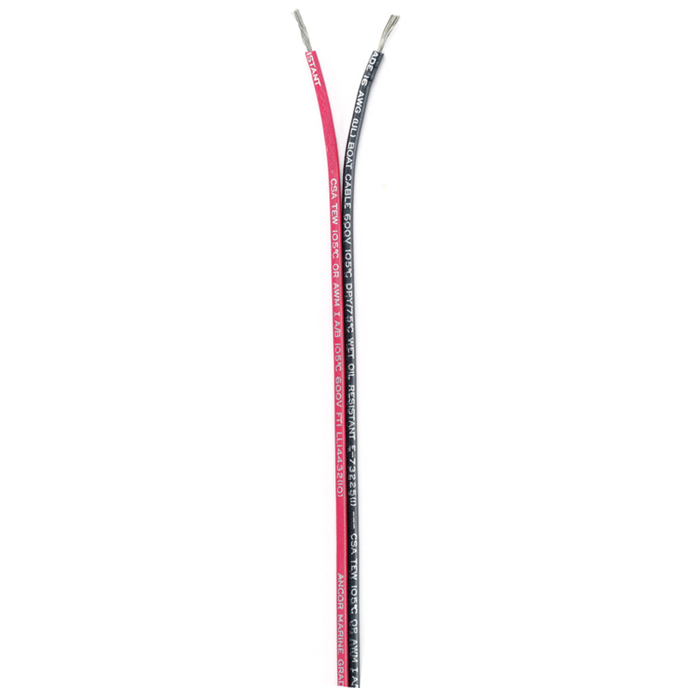 Ancor Ribbon Bonded Cable - 16/2 AWG - Red/Black - Flat - 500' [153150] - Premium Wire from Ancor - Just $247.99! Shop now at Brushy Creek Marine