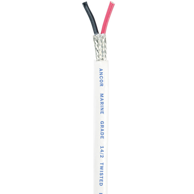 Ancor Twisted Pair w/Shield - 14/2 AWG - Round - Red/Black - 100' [141410] - Premium Wire from Ancor - Just $328.99! Shop now at Brushy Creek Marine