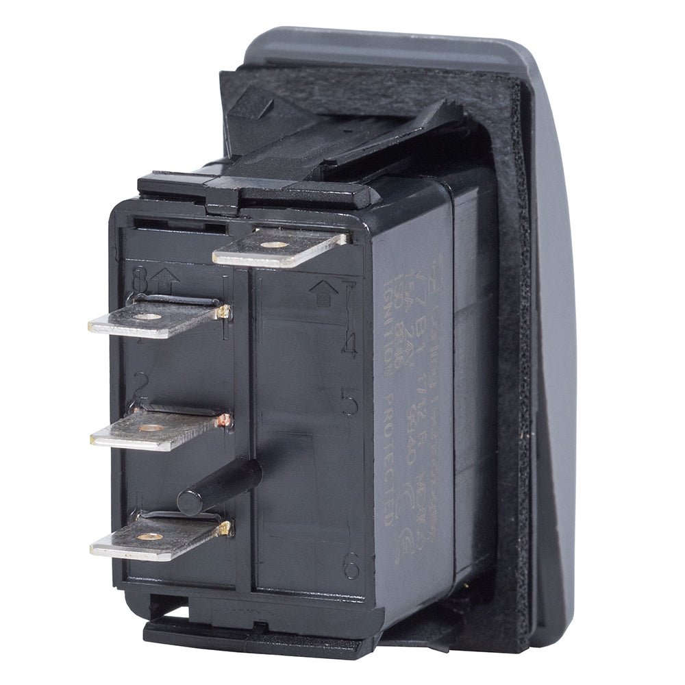 Blue Sea 7932 Contura II Switch SPDT Black - (ON)-OFF-ON [7932] - Premium Switches & Accessories from Blue Sea Systems - Just $24.99! Shop now at Brushy Creek Marine