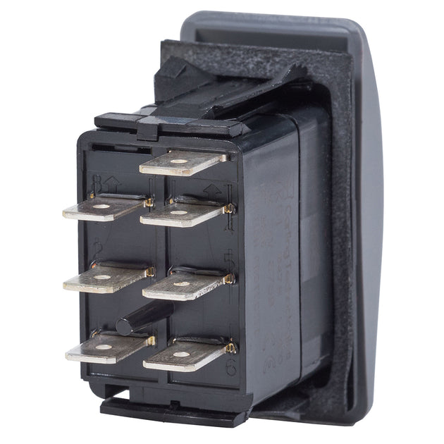 Blue Sea 7937 Contura II Switch DPDT Black - (ON)-OFF-ON [7937] - Premium Switches & Accessories from Blue Sea Systems - Just $33.99! Shop now at Brushy Creek Marine
