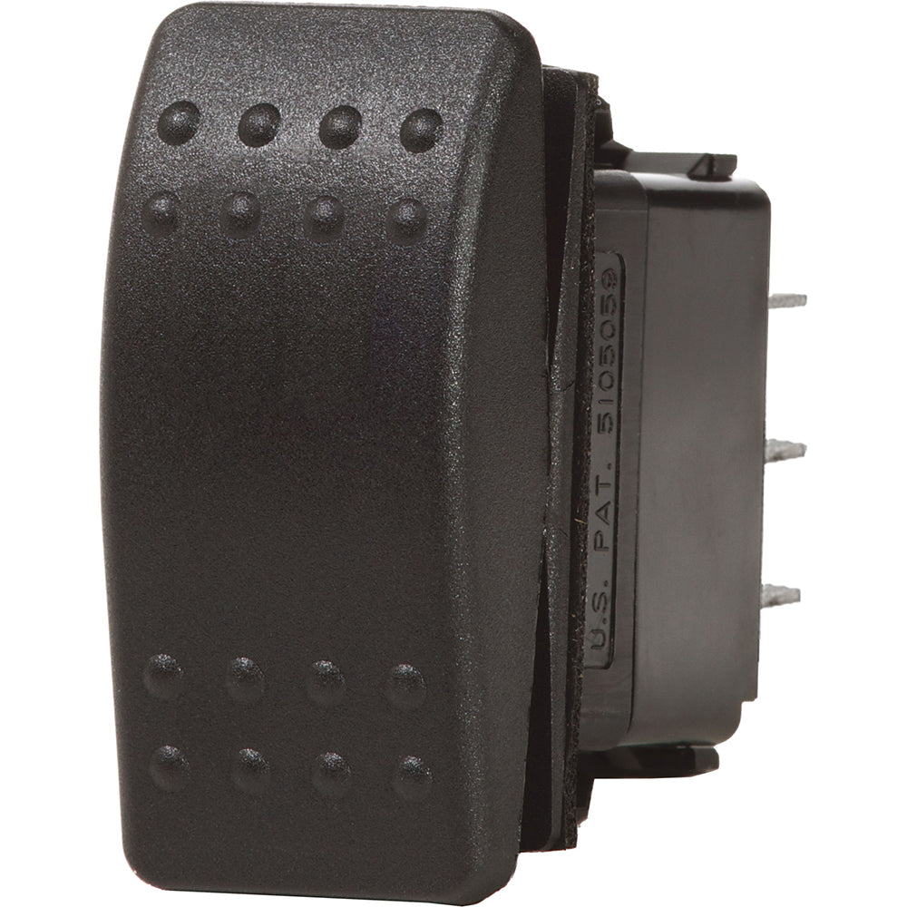 Blue Sea 7938 Contura II Switch DPDT Black - (ON)-OFF-(ON) [7938] - Premium Switches & Accessories from Blue Sea Systems - Just $33.99! Shop now at Brushy Creek Marine