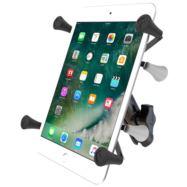 RAM Mount Universal X-Grip Cradle with 1" Ball & STANDARD Length Double Socket Arm f/7" Tablets [RAM-HOL-UN8B-201U] - Premium Tablet Mounts from RAM Mounting Systems - Just $63.49! Shop now at Brushy Creek Marine