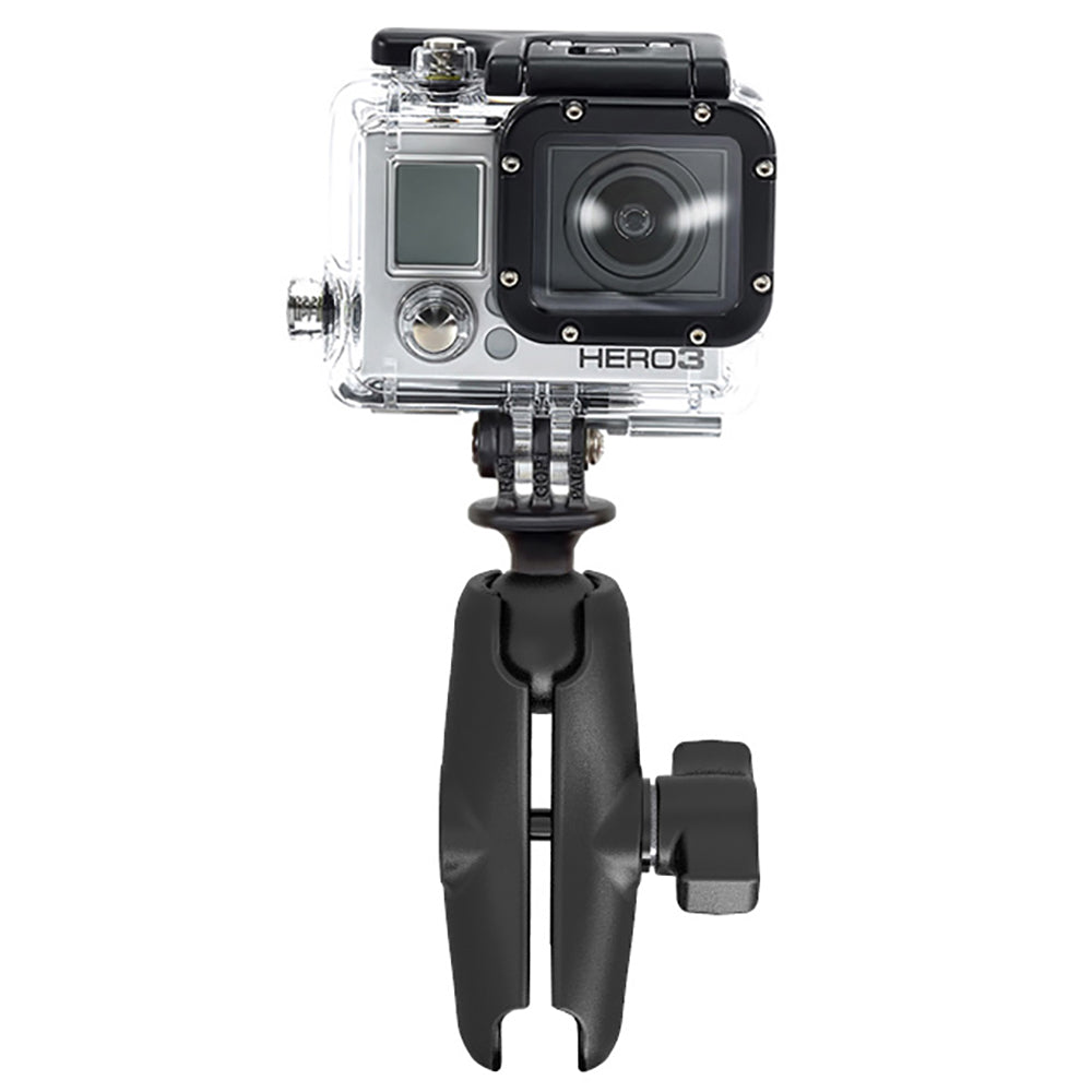 RAM Mount GoPro Hero Adapter with Double Socket Arm [RAM-B-202-GOP1-201U] - Premium Camera Mounts from RAM Mounting Systems - Just $26.99! Shop now at Brushy Creek Marine