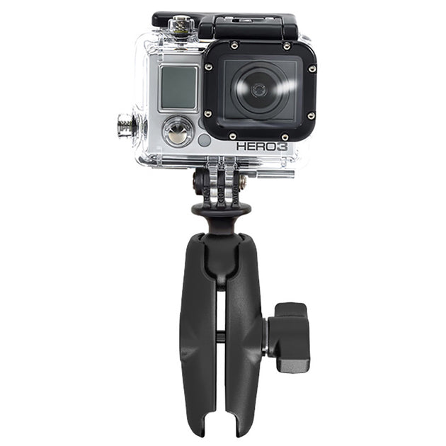 RAM Mount GoPro Hero Adapter with Double Socket Arm [RAM-B-202-GOP1-201U] - Premium Camera Mounts from RAM Mounting Systems - Just $26.99! Shop now at Brushy Creek Marine