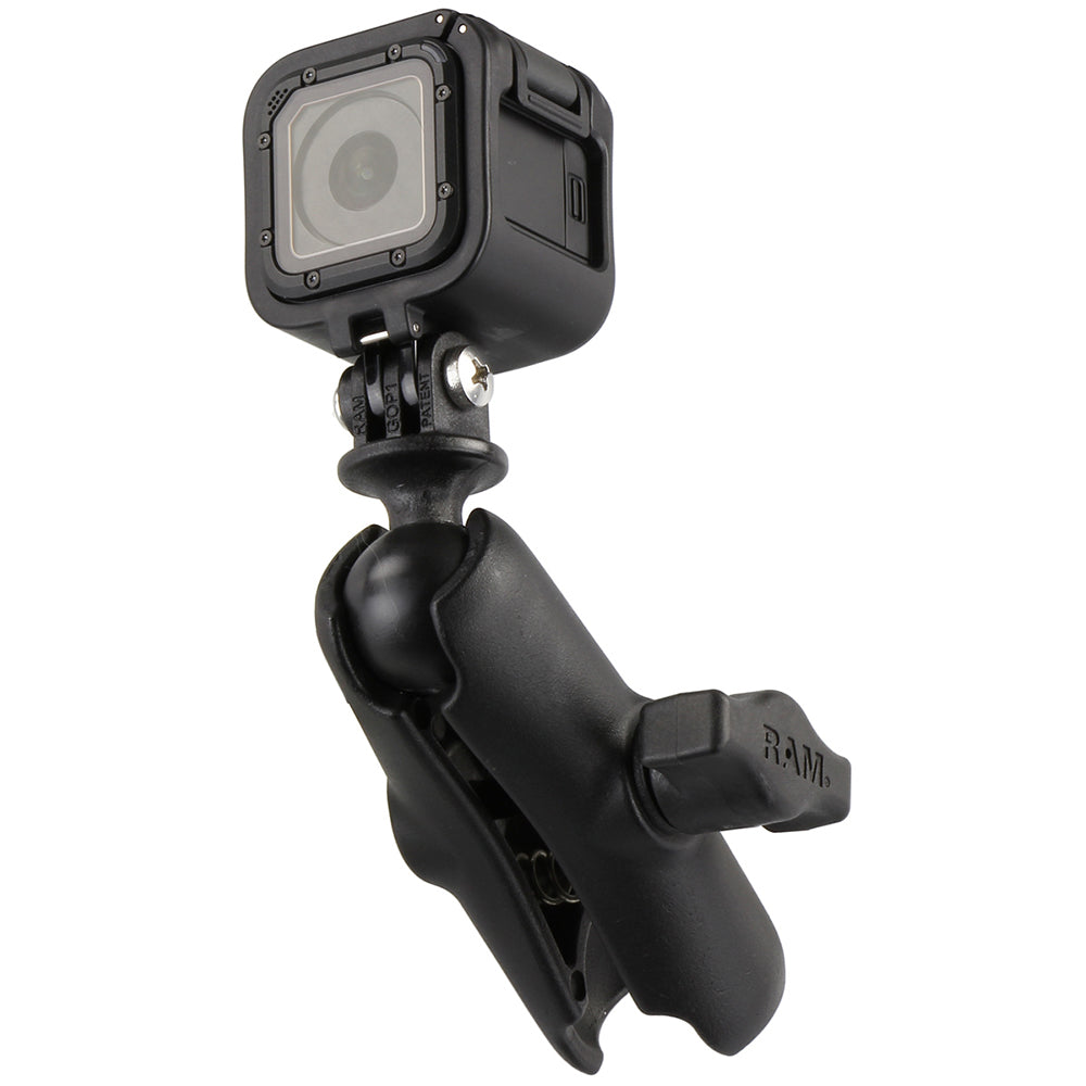 RAM Mount GoPro Hero Adapter with Double Socket Arm [RAM-B-202-GOP1-201U] - Premium Camera Mounts from RAM Mounting Systems - Just $26.99! Shop now at Brushy Creek Marine