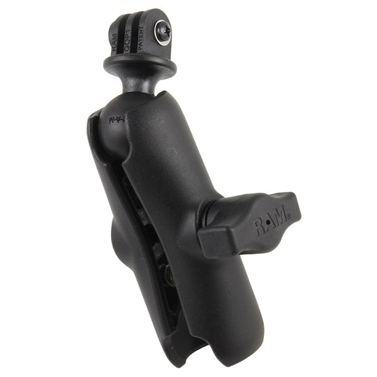 RAM Mount GoPro Hero Adapter with Double Socket Arm [RAM-B-202-GOP1-201U] - Premium Camera Mounts from RAM Mounting Systems - Just $26.99! Shop now at Brushy Creek Marine