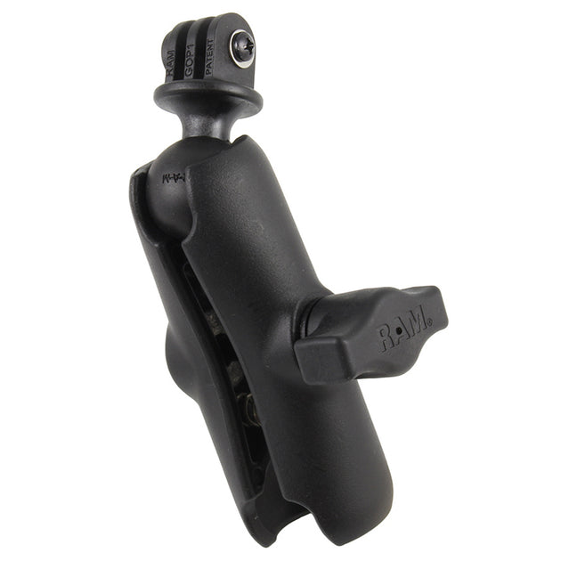 RAM Mount GoPro Hero Adapter with Double Socket Arm [RAM-B-202-GOP1-201U] - Premium Camera Mounts from RAM Mounting Systems - Just $26.99! Shop now at Brushy Creek Marine