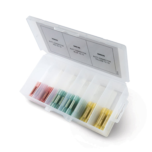 Ancor Adhesive Lined Heat Shrink Butt Connector Multi-Pack - 75-Piece [220011] - Premium Terminals from Ancor - Just $53.99! Shop now at Brushy Creek Marine