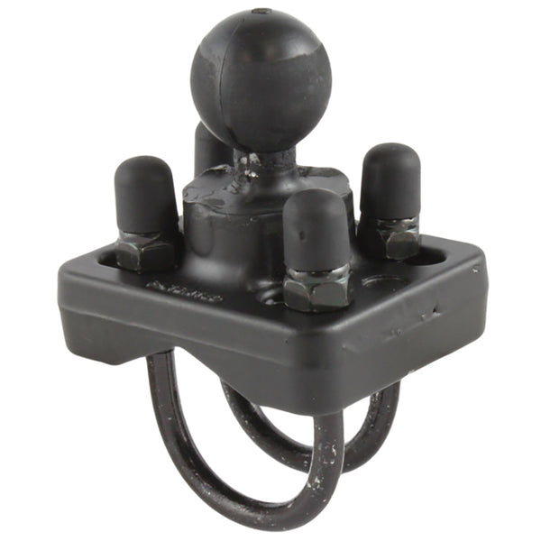 RAM Mount Double U-Bolt Base w/1" Ball f/Rails from 0.75" to 1.25" Diameter [RAM-B-235U] - Premium B Size from RAM Mounting Systems - Just $25.49! Shop now at Brushy Creek Marine