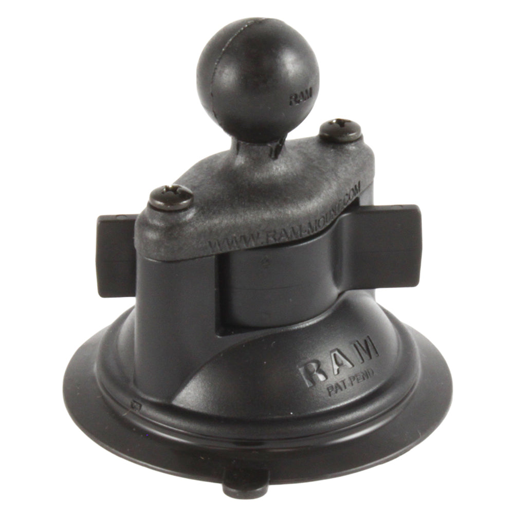 RAM Mount Composite 3.25" Diameter Suction Cup Base w/1" Ball [RAP-B-224-1U] - Premium Suction Cup Mounts from RAM Mounting Systems - Just $19.99! Shop now at Brushy Creek Marine