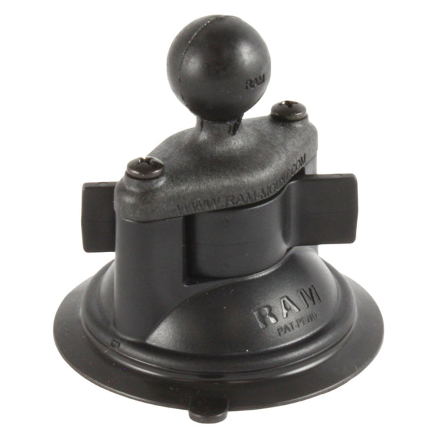 RAM Mount Composite 3.25" Diameter Suction Cup Base w/1" Ball [RAP-B-224-1U] - Premium Suction Cup Mounts from RAM Mounting Systems - Just $19.99! Shop now at Brushy Creek Marine