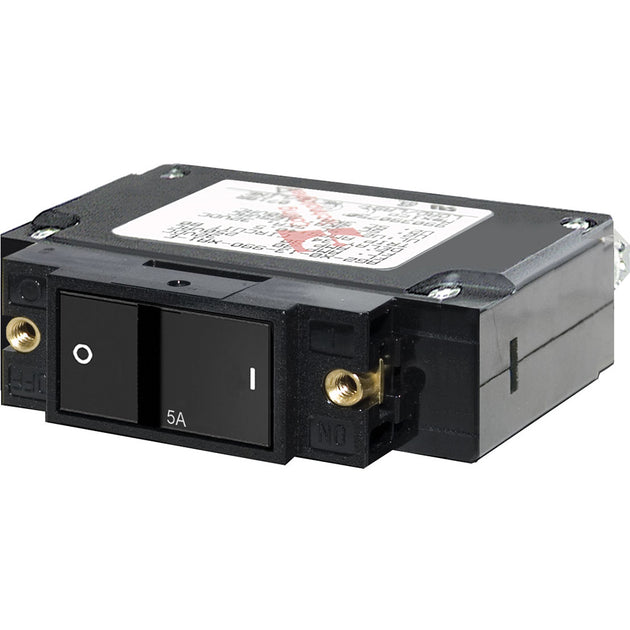 Blue Sea 7540 C-Series Flat Rocker Circuit Breaker - Single Pole - 5A [7540] - Premium Circuit Breakers from Blue Sea Systems - Just $69.99! Shop now at Brushy Creek Marine