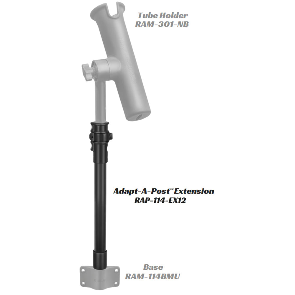 RAM Mount Adapt-A-Post 15" Extension Pole [RAP-114-EX12] - Premium Fishing Rod Holders from RAM Mounting Systems - Just $22.49! Shop now at Brushy Creek Marine