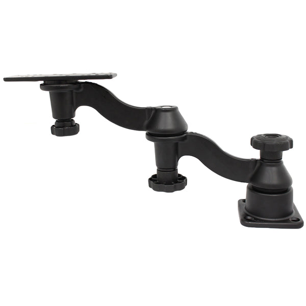 RAM Mount Double 6" Swing Arm with 6.25" x 2" Rectangle Base and Horizontal Mounting Base [RAM-109H-1U] - Premium Marine Electronics Mounts from RAM Mounting Systems - Just $121.49! Shop now at Brushy Creek Marine