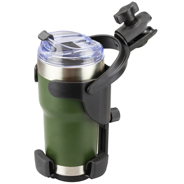 RAM Mount Level Cup XL w/Single Socket for B Size 1" Ball [RAP-B-417-200-1U] - Premium Drink Cup Mounts from RAM Mounting Systems - Just $43.99! Shop now at Brushy Creek Marine