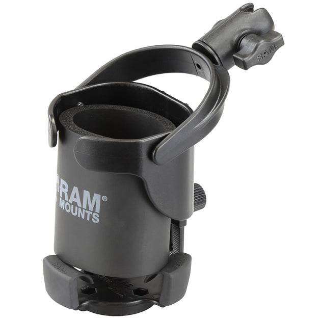 RAM Mount Level Cup XL w/Single Socket for B Size 1" Ball [RAP-B-417-200-1U] - Premium Drink Cup Mounts from RAM Mounting Systems - Just $43.99! Shop now at Brushy Creek Marine