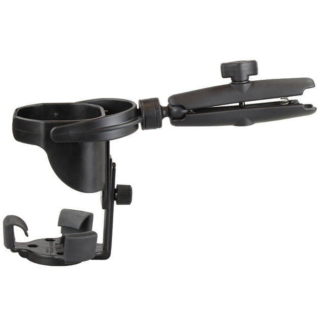 RAM Mount Level Cup XL w/Long Double Socket Arm [RAM-B-417B-C-201U] - Premium Drink Cup Mounts from RAM Mounting Systems - Just $64.99! Shop now at Brushy Creek Marine