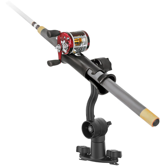 RAM Mount RAM Tube Jr. Rod Holder with Spline Post, Extension Arm and Track Base [RAP-390-PA-421] - Premium Fishing Rod Holders from RAM Mounting Systems - Just $41.99! Shop now at Brushy Creek Marine