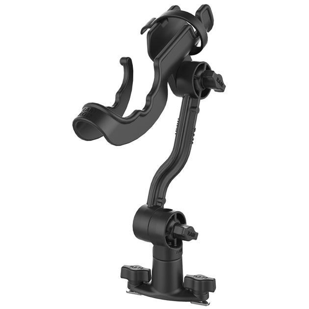 RAM Mount RAM-ROD Rod Holder with Spline Post, Extension Arm and Track Base [RAP-114-PA-421] - Premium Fishing Rod Holders from RAM Mounting Systems - Just $46.99! Shop now at Brushy Creek Marine