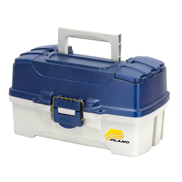 Plano 2-Tray Tackle Box w/Duel Top Access - Blue Metallic/Off White [620206] - Premium Tackle Storage from Plano - Just $19.99! Shop now at Brushy Creek Marine