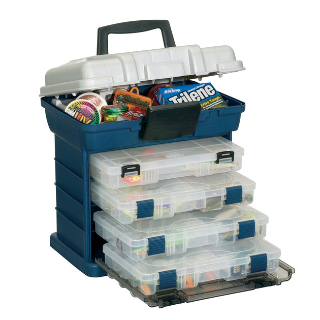 Plano 4-BY 3600 StowAway Rack System - Blue/Silver [136400] - Premium Tackle Storage from Plano - Just $59.99! Shop now at Brushy Creek Marine