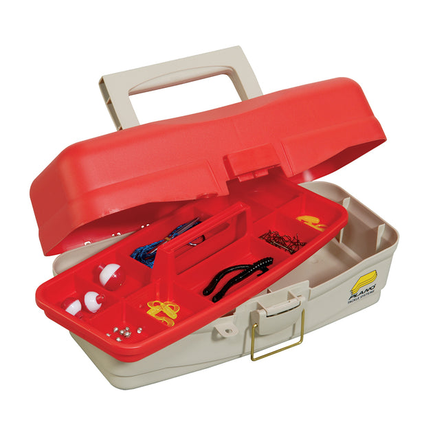 Plano Take Me Fishing Tackle Kit Box - Red/Beige [500000] - Premium Tackle Storage from Plano - Just $22.99! Shop now at Brushy Creek Marine