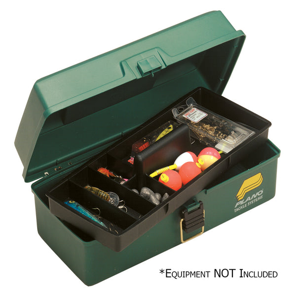 Plano One-Tray Tackle Box - Green [100103] - Premium Tackle Storage from Plano - Just $16.99! Shop now at Brushy Creek Marine