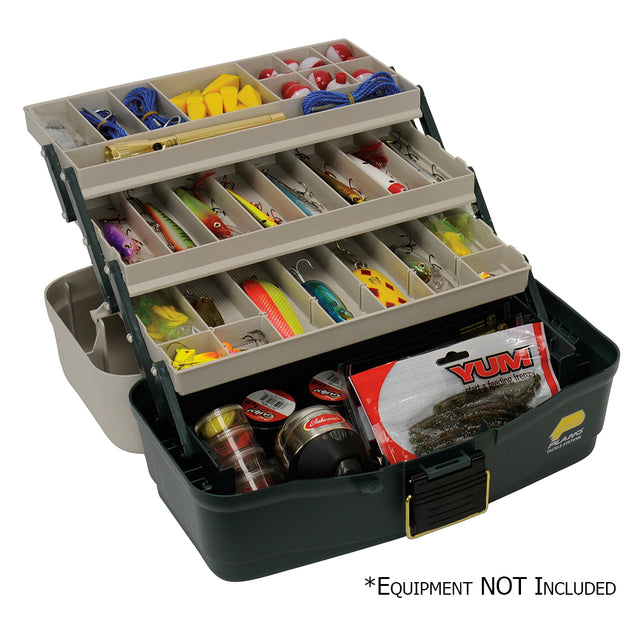 Plano Three-Tray Fixed Compartment Tackle Box [530006] - Premium Tackle Storage from Plano - Just $24.99! Shop now at Brushy Creek Marine