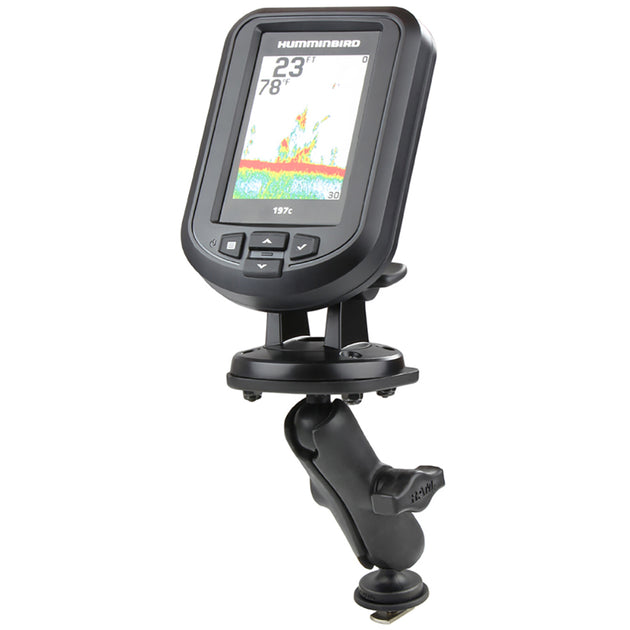 Ram Mount RAM Track Ball Mount with Marine Electronic Plate for the Eagle Cuda, FishEasy, Humminbird Piranha  Lowrance X-4 [RAP-B-107-1B-354-TRA1U] - Premium Marine Electronics Mounts from RAM Mounting Systems - Just $38.49! Shop now at Brushy Creek Marine