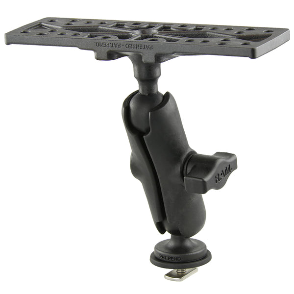 Ram Mount RAM Composite 1" Ball Mount with 6.25" X 2" Rectangular Plate  Track Ball Base [RAP-B-111B-354-TRA1U] - Premium Marine Electronics Mounts from RAM Mounting Systems - Just $38.49! Shop now at Brushy Creek Marine
