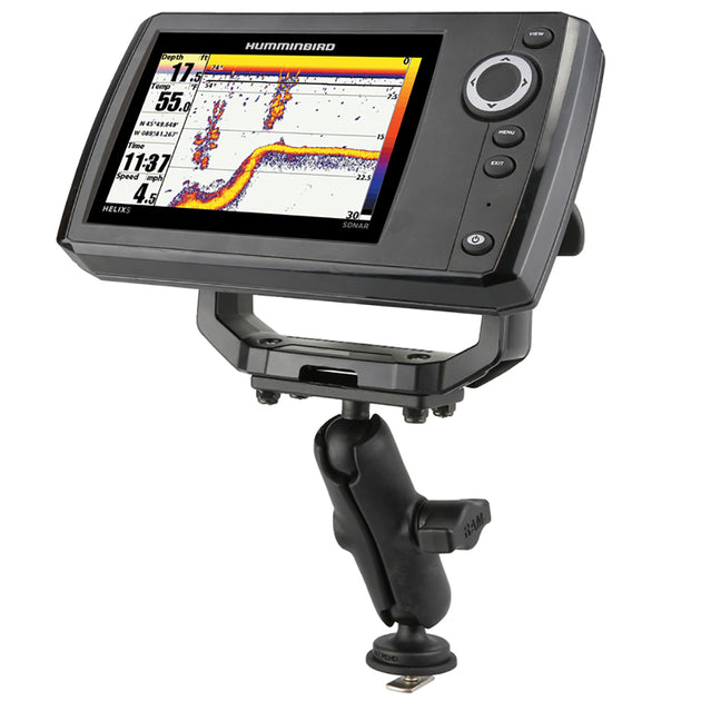 Ram Mount RAM 1" Ball Mount with Track Ball Base  1.5" x 3" Plate for the Humminbird Helix 5 ONLY [RAP-B-202-153-354-TRA1U] - Premium Marine Electronics Mounts from RAM Mounting Systems - Just $35.49! Shop now at Brushy Creek Marine