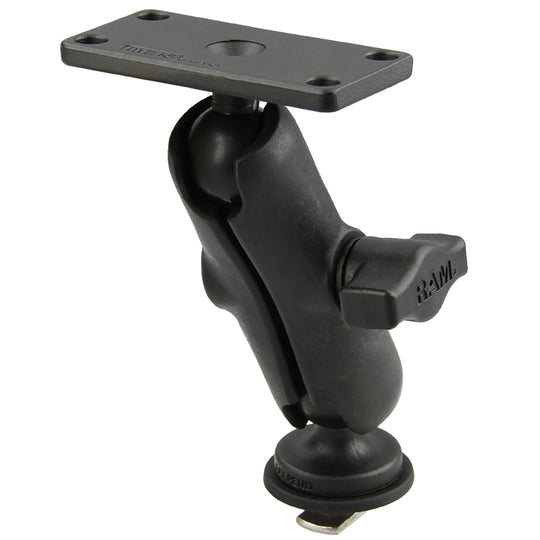 Ram Mount RAM 1" Ball Mount with Track Ball Base  1.5" x 3" Plate for the Humminbird Helix 5 ONLY [RAP-B-202-153-354-TRA1U] - Premium Marine Electronics Mounts from RAM Mounting Systems - Just $35.49! Shop now at Brushy Creek Marine