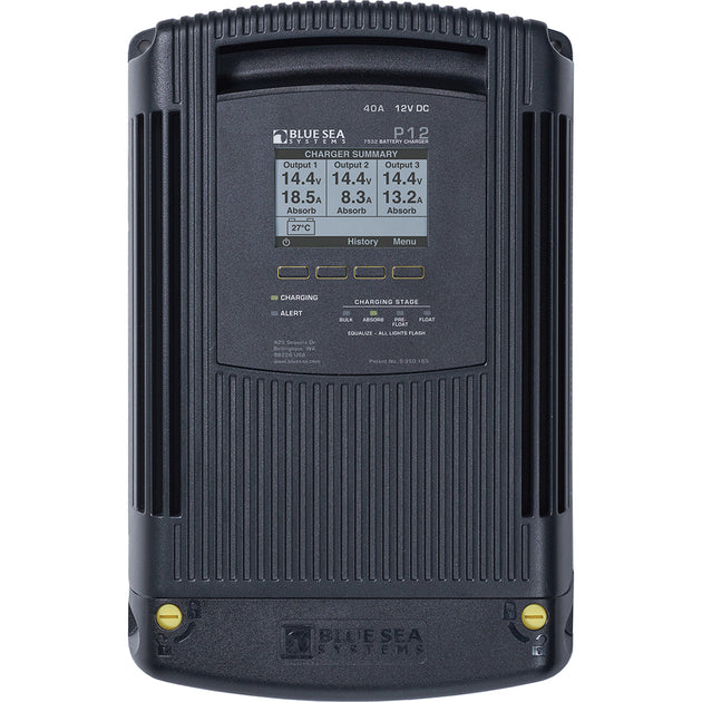 Blue Sea 7532 P12 Gen2 Battery Charger - 40A - 3-Bank [7532] - Premium Battery Chargers from Blue Sea Systems - Just $1550.99! Shop now at Brushy Creek Marine