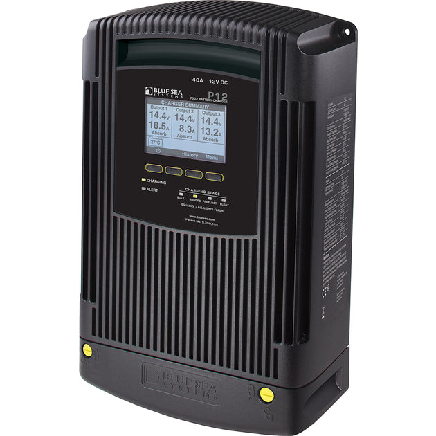 Blue Sea 7532 P12 Gen2 Battery Charger - 40A - 3-Bank [7532] - Premium Battery Chargers from Blue Sea Systems - Just $1550.99! Shop now at Brushy Creek Marine