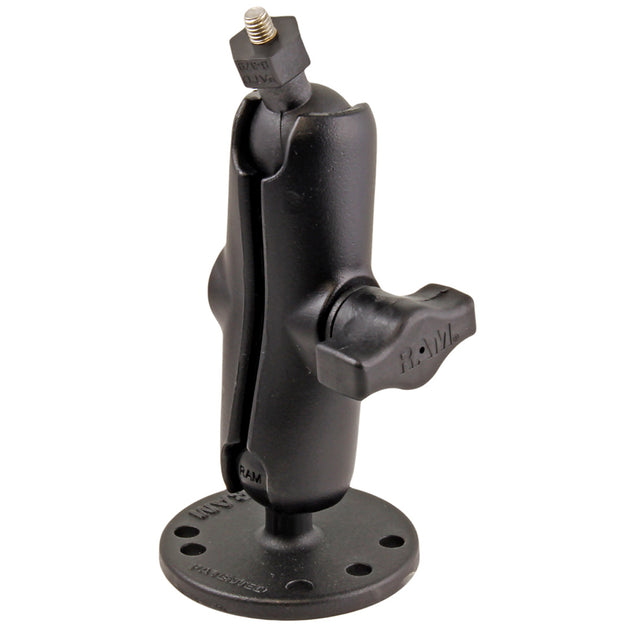 RAM Mount Flat Surface Mount w/1" Ball, including M6 X 30 SS HEX Head Bolt, f/Raymarine Dragonfly-4/5  WiFish Devices [RAM-B-202-379-M616U] - Premium Marine Electronics Mounts from RAM Mounting Systems - Just $33.49! Shop now at Brushy Creek Marine