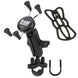 RAM Mount Handlebar Rail Mount w/Zinc Coated U-Bolt Base and Universal X-Grip Cell/iPhone Cradle [RAM-B-149Z-UN7U] - Premium Cell Phone Mounts from RAM Mounting Systems - Just $67.49! Shop now at Brushy Creek Marine