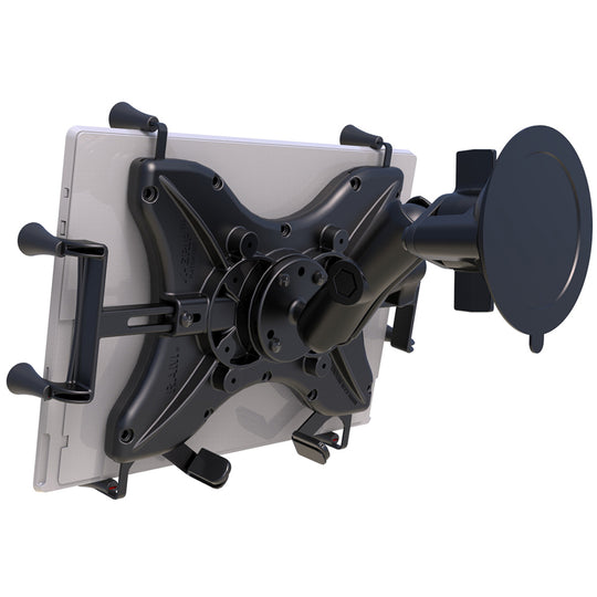 RAM Mount Twist-Lock Suction Cup Mount w/Universal X-Grip Cradle for 12" Large Tablets [RAM-B-166-UN11U] - Premium Tablet Mounts from RAM Mounting Systems - Just $153.49! Shop now at Brushy Creek Marine