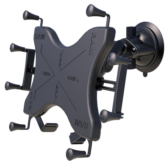 RAM Mount Twist-Lock Suction Cup Mount w/Universal X-Grip Cradle for 12" Large Tablets [RAM-B-166-UN11U] - Premium Tablet Mounts from RAM Mounting Systems - Just $149.49! Shop now at Brushy Creek Marine