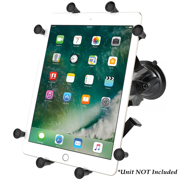 RAM Mount Twist-Lock Suction Cup Mount w/Universal X-Grip Cradle for 10" Large Tablets [RAM-B-166-UN9U] - Premium Tablet Mounts from RAM Mounting Systems - Just $140.49! Shop now at Brushy Creek Marine