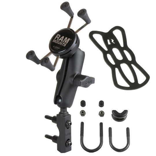RAM Mount Combination Brake/Clutch Reservoir U-Bolt Mount w/Universal X-Grip Cell/iPhone Cradle [RAM-B-174-UN7U] - Premium Cell Phone Mounts from RAM Mounting Systems - Just $72.49! Shop now at Brushy Creek Marine
