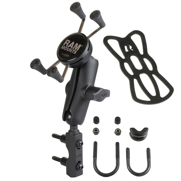 RAM Mount Combination Brake/Clutch Reservoir U-Bolt Mount w/Universal X-Grip Cell/iPhone Cradle [RAM-B-174-UN7U] - Premium Cell Phone Mounts from RAM Mounting Systems - Just $72.49! Shop now at Brushy Creek Marine