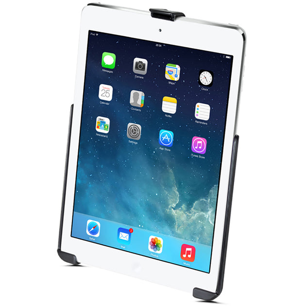 RAM Mount EZ-Rollr Model Specific Cradle w/Round Base Adapter for the iPad 5th Generation, Apple iPad Air 1-2  iPad Pro 9.7 [RAM-B-202-AP17U] - Premium iPad/iPhone/iPod Mounts from RAM Mounting Systems - Just $29.99! Shop now at Brushy Creek Marine