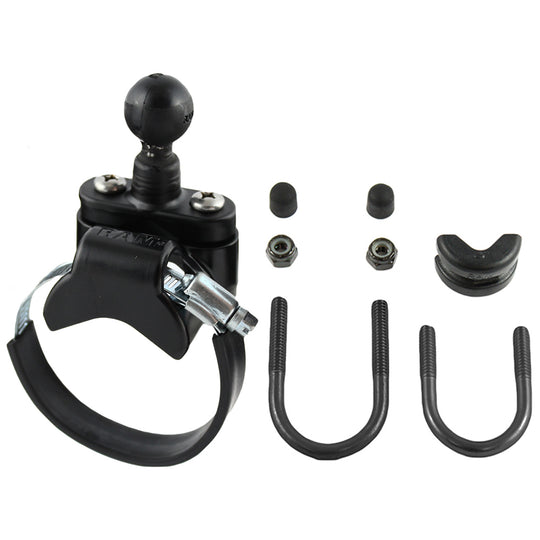 RAM Mount Rail Base w/Zinc Coated U-Bolt, ATV/UTV Strap  1" Ball for Rails to 3.15" in Diameter [RAM-B-231Z-2U] - Premium Rail/Handle Bar Mounts from RAM Mounting Systems - Just $25.99! Shop now at Brushy Creek Marine