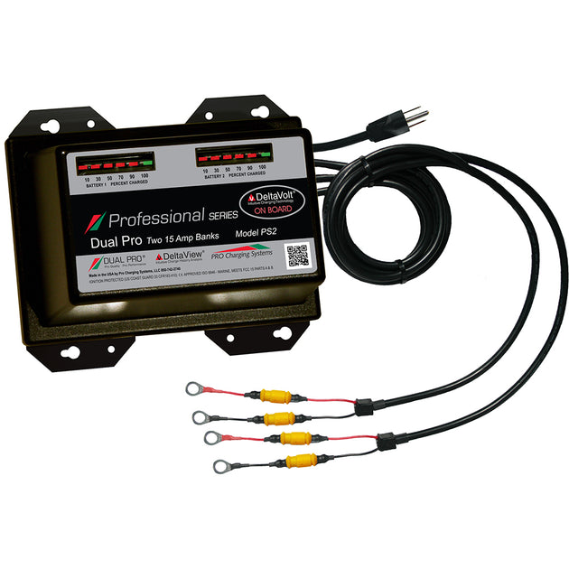 Dual Pro Professional Series Battery Charger - 30A - 2-15A-Banks - 12V/24V [PS2] - Premium Battery Chargers from Dual Pro - Just $490.99! Shop now at Brushy Creek Marine