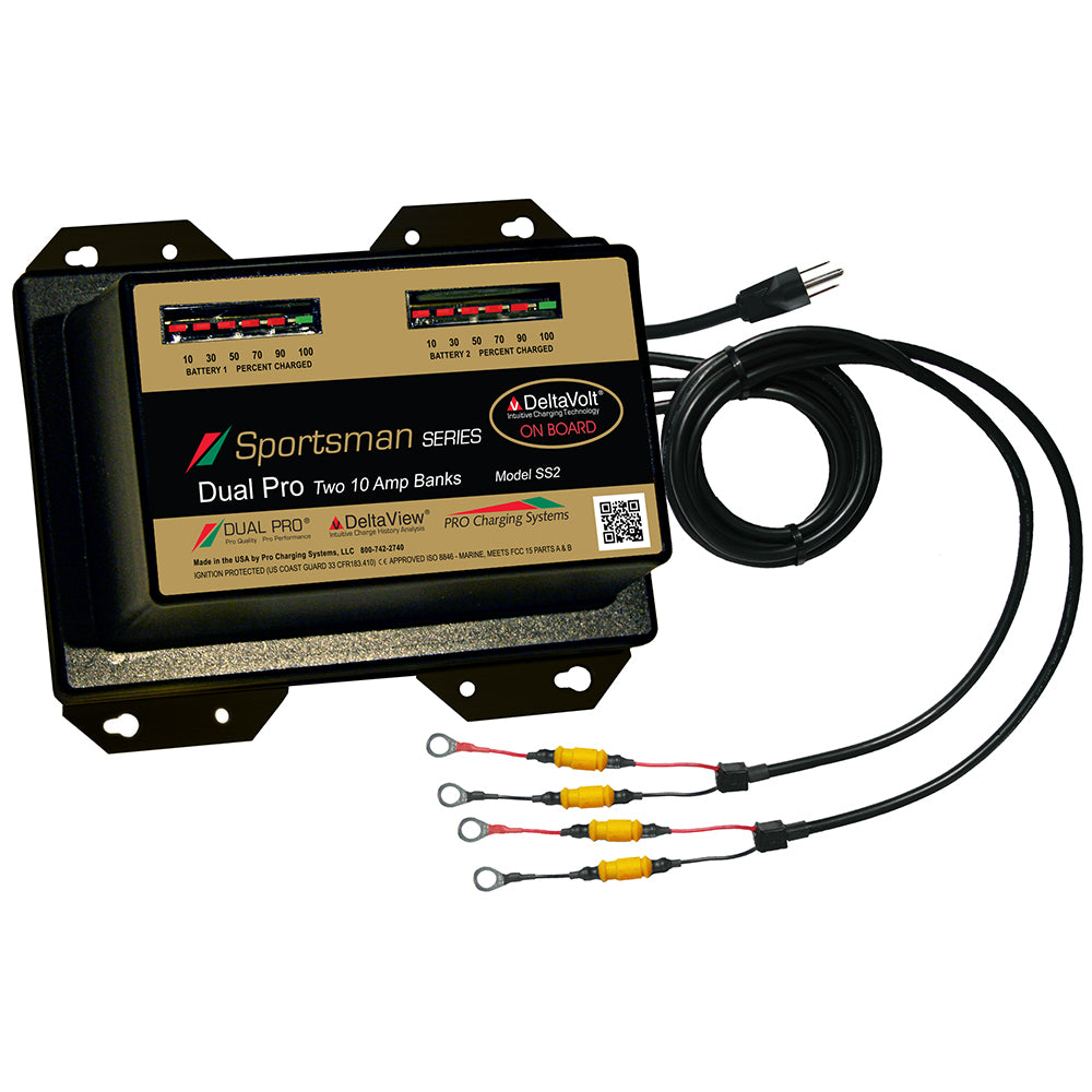 Dual Pro Sportsman Series Battery Charger - 20A - 2-10A-Banks - 12V/24V [SS2] - Premium Battery Chargers from Dual Pro - Just $385.99! Shop now at Brushy Creek Marine