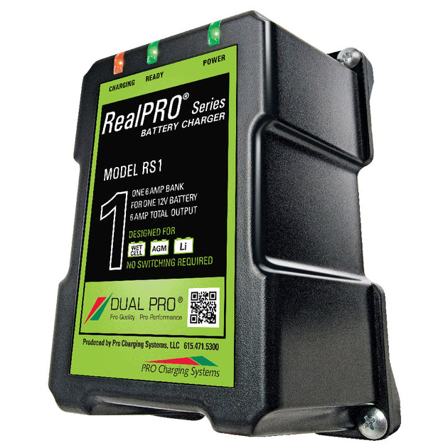 Dual Pro RealPRO Series Battery Charger - 6A - 1-Bank - 12V [RS1] - Premium Battery Chargers from Dual Pro - Just $179.99! Shop now at Brushy Creek Marine