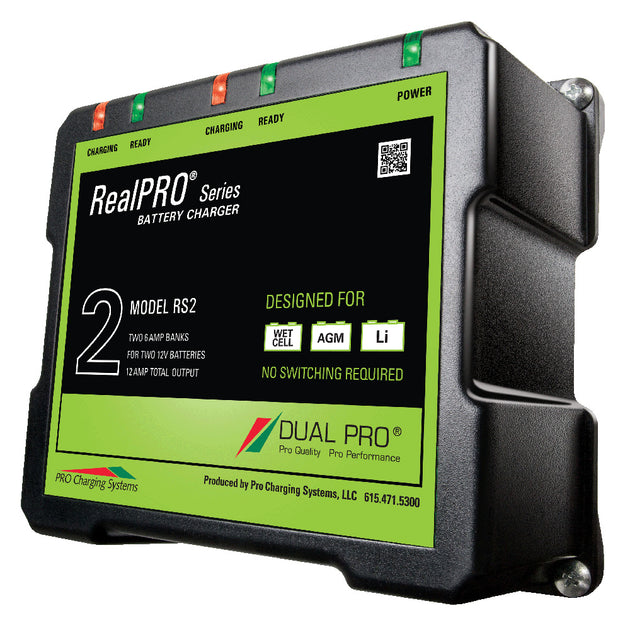 Dual Pro RealPRO Series Battery Charger - 12A - 2-6A-Banks - 12V/24V [RS2] - Premium Battery Chargers from Dual Pro - Just $240.99! Shop now at Brushy Creek Marine