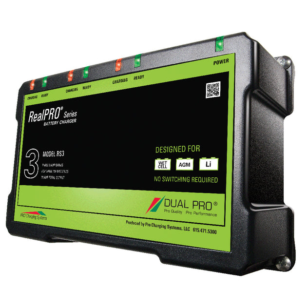 Dual Pro RealPRO Series Battery Charger - 18A - 3-6A-Banks - 12V-36V [RS3] - Premium Battery Chargers from Dual Pro - Just $320.99! Shop now at Brushy Creek Marine